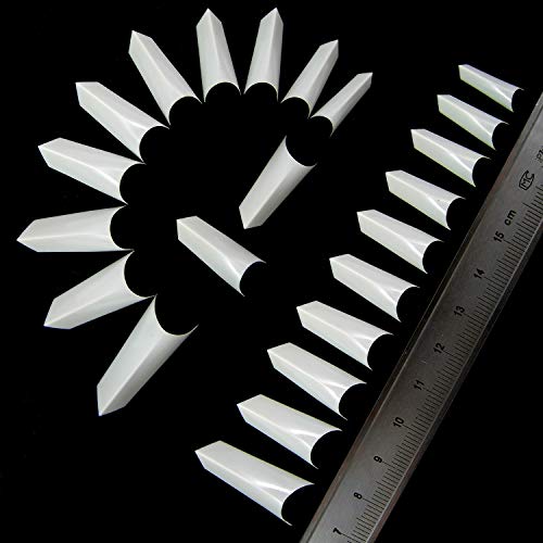 100 'Edge' Style of Well-less French Acrylic Artificial False Salon Nail Tips White