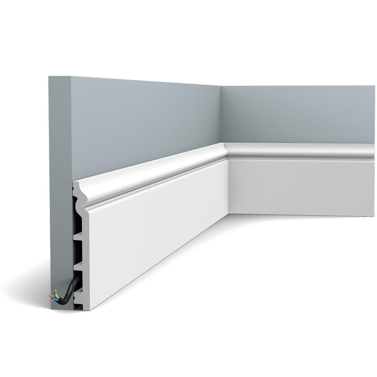 Pack 10 mètres Plinthes SX118 avec colle - Orac x Cimaises-et-plus - 14 x 1,8 x