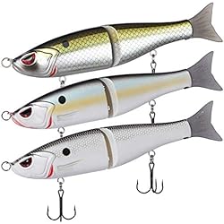 Señuelos Para Salmon BASSDASH SwimShad Glide Baits - Señuelo de Pesca articulado para Lucio, salmón, Trucha, almizcle