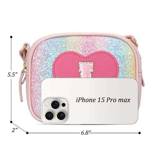 Image of KKXIU Birthday Gifts for Girls Initial Toddler Purse Cute Kids Crossbody Bag