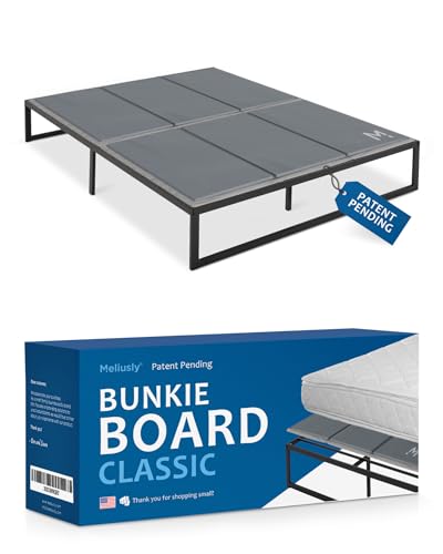 Meliusly Premium 10mm Bunkie Board California King Size (72x84') Patent Pending Low Profile Bed Board Design - Breathable, Noise Minimizing, Moisture Resistant Bunkieboards, Low Profile Bed Support