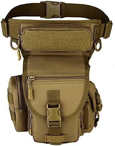 Miniatura 2 de Multiusos Tactical Drop Leg Bag Militar Cintura Bolsa de Equipo de la Cruz de la Pierna Molle Panel Motocicleta Equitación Trekking Tácticas al aire