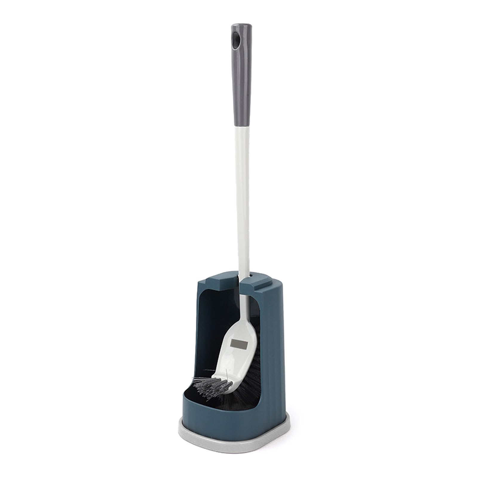 Buxuaaaa Standing Toilet Brush with Long Handle Comfortable Brush and Holder Set for Bathroom Edge Cleaner