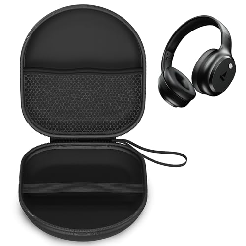 Image of Sounce Headphone Case for Boat Rockerz 421 (2025 Launch) | Portable Carrying Case Cover | Hard EVA Shell Travel Storage Case with Shockproof, Waterproof, and Premium Protective Cover - (Black)