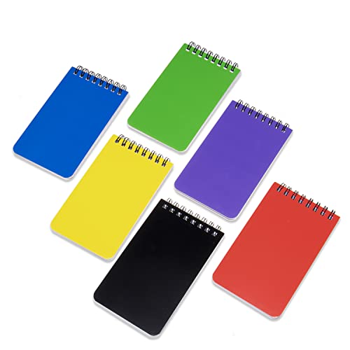 Qicheng 6 Pack Pocket Notebook Small Notepad Pocket Notepad Small Spiral Notebooks 3X5Inches (6) #TOP6