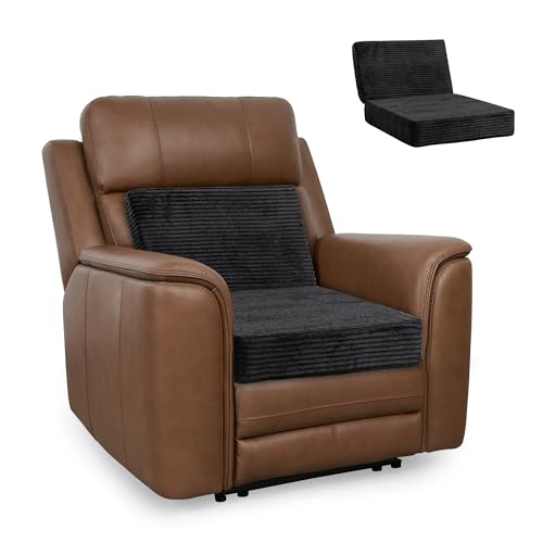 HIGOGOGO Corduroy Recliner Chair Cushion with Lumbar Support Pillow Soft Non-Slip 4