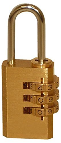 Keraiz C4-2DBL-IC2G Serrure à combinaison 21 mm, laiton, doré Cover