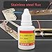 CTDWNT Soldering Flux,Strong Solder, 20ml Stainless Steel Flux Soldering Paste Liquid Solder Tool Metals Quick Welding Tools for Stainless Steel and Nickel Welding