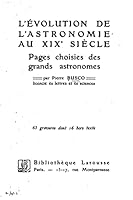 L'�volution de l'Astronomie Au Xix�me Si�cle 1517521858 Book Cover