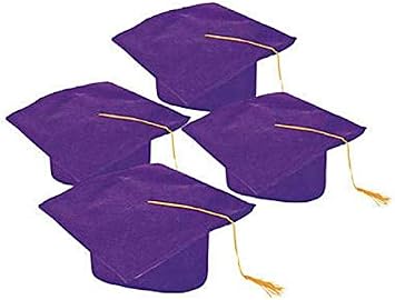 Amazon.com: Purple Felt Graduation Caps 