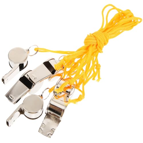 Set de 6 silbatos metálicos multiusos para árbitro
