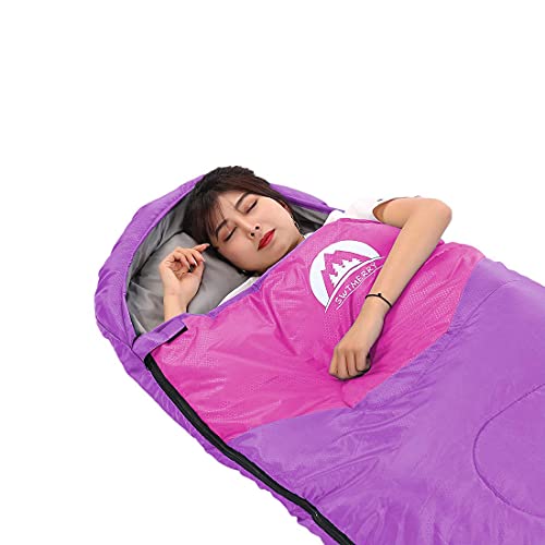 SWTMERRY-Sleeping-Bag-3-Seasons-Summer-Spring-Fall-Warm-Cool-Weather-LightweightWaterproof-Indoor-Outdoor-Use-for-Kids-Teens-Adults-for-Hiking-and-Camping