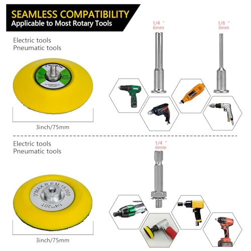 DELUN 138-PC Sanding Disc Drill Polishing Kit with Code - Image 2