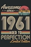 Photo Gallery awesome since 1961: notizbuch mit lustigem geburtstagsspruch als tolles geschenk für den jahrgang 1961 din a5 100 seiten liniert Photo Gallery awesome since 1961: notizbuch mit lustigem geburtstagsspruch als tolles geschenk für den jahrgang 1961 din a5 100 seiten liniert