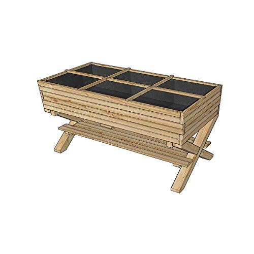 Carré de potager en bois Surélevé Lavande