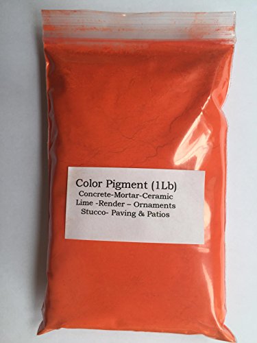 Brillante naranja (1Lb) pigmento/colorante para cemento, yeso, madera, metal, cerámica, pared PINTURA, ladrillos, azulejos, Render, Pointing, mortero e.t.c