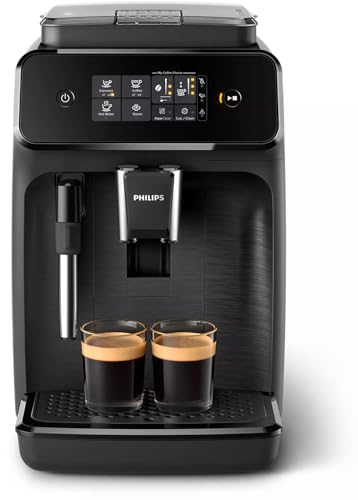 Philips EP1220/00 Serie 1200 Espresso-Kaffeeautomaten, mattes Schwarz, 1,8 l, Stahl