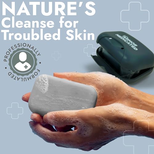 Image of Antifungal Soap Medicated Jock Itch Treatment with Tea Tree Oil 2 Pack | Medicated Jock Itch Treatment, Fights Ringworm & Athlete's Foot, Soothing Tea Tree & Eucalyptus, Effective Relief, Soap Case