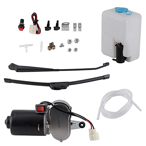 Kit de Motor de Limpador de Pára-brisa Elétrico, Universal para Utv Atv, Limpeza Silenciosa, Perfeit