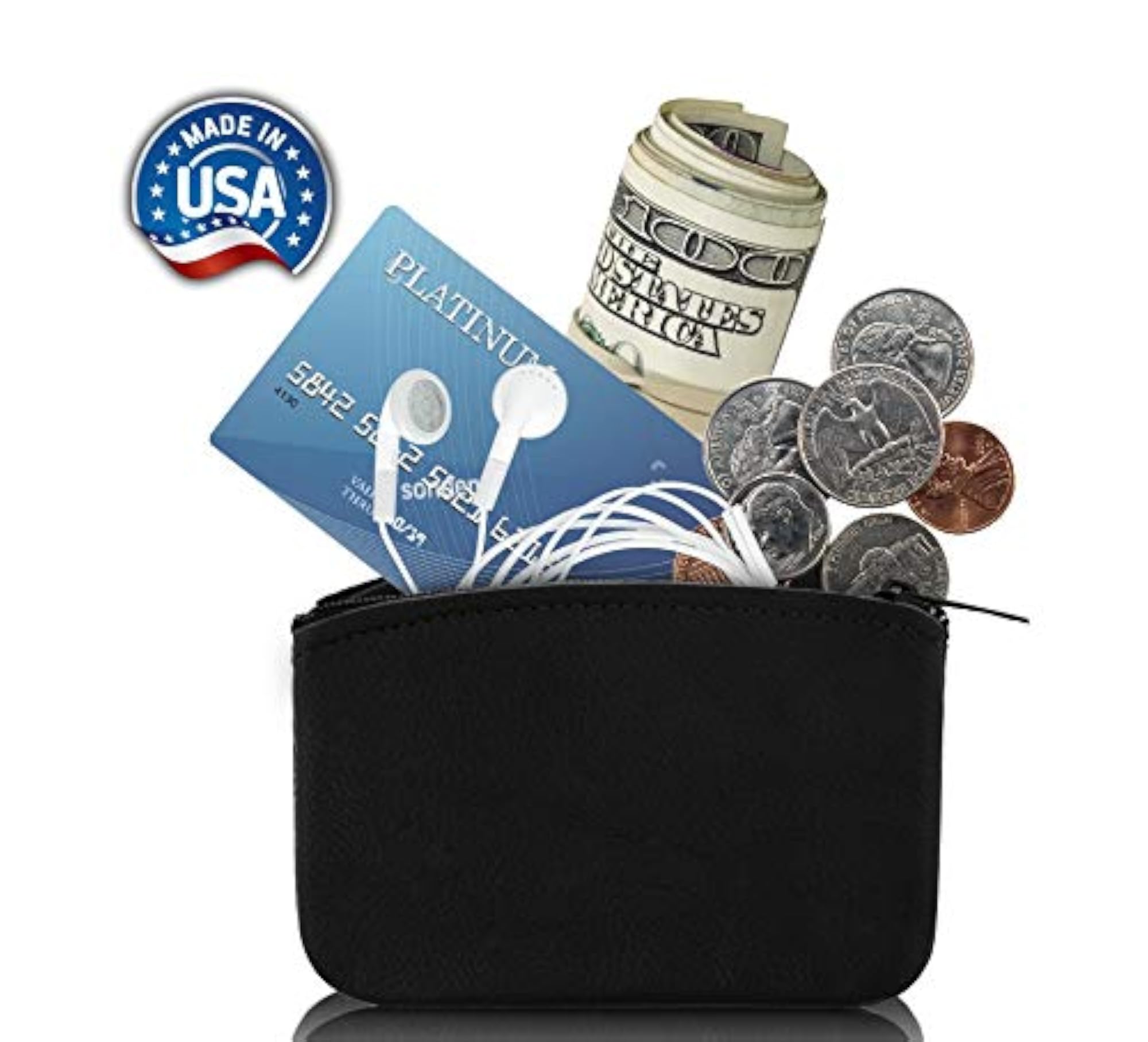 Classic Large Coin Pouch for Men