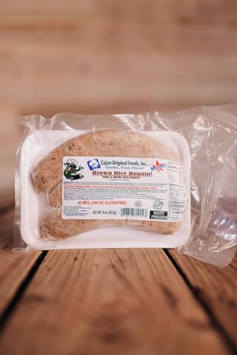 Pork Boudin Sausage Links w/Brown Rice, 3 Links (1 lb).