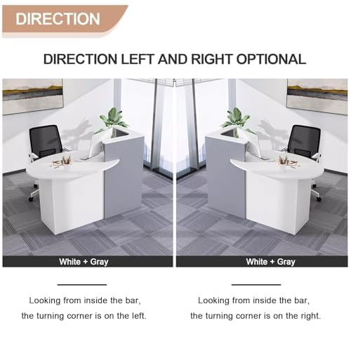 Ele Moderner Schreibtisch Slish Bürotisch für Professas, perfekt für Firmenlobbys und Wartebereiche und funktionales Design