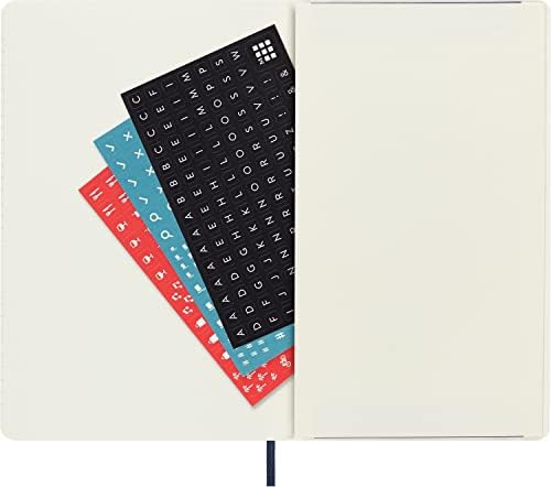 Moleskine Weekly Planner 2023, 12-Month Weekly Diary, Weekly Planner and Notebook, Soft Cover, Large Size 13 x 21 cm, Colour Sapphire Blue