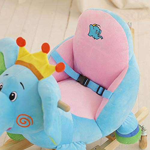 ZhaoXH-Schaukelpferd Blauer Elefant Kinder Schaukelpferd Spielzeug Holz Schaukelpferd Kleinkind Schaukelstuhl Kind… – Bild 7