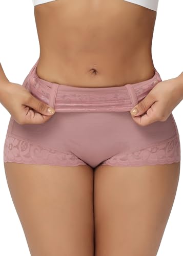 Image of SHAPSHE High-Waisted Shapewear Panties, Tummy Control & Butt Shaping | Double-Layer Compression | 4 Flexible Waist Stays | Silicone Waist & Leg Grips | Unpadded Butt Contour | Lace-Trimmed Legs