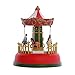 Notuarecaii LED boîte à Musique éclairée à Piles Musical manège Ciel Roue résine Ornement carrousel Cheval Whirligig Jouet