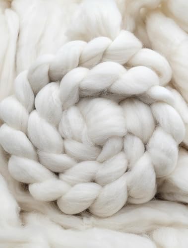theofeel Kammzug Wolle 100g Naturfasern – Bild 3