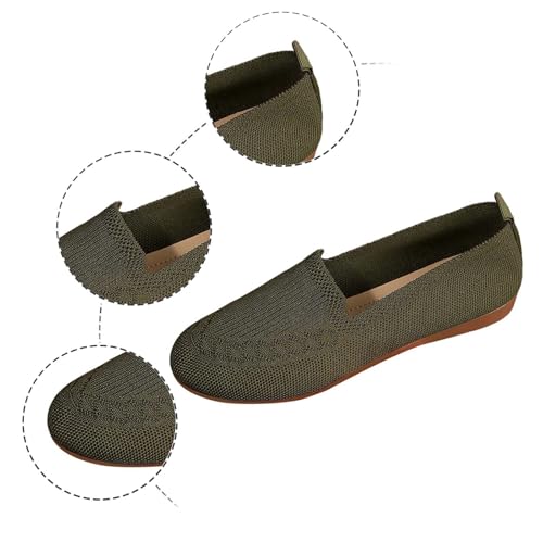Women's Casual Flat Shoes Comfortable Summer Walking Slip On Ballerina Soft Sole Lightweight Breathable Everyday2
