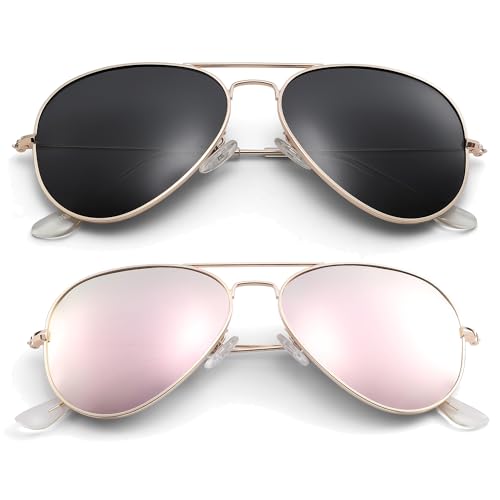 Image of Pro Acme Aviator Sunglasses for Men Women Classic Polarized UV400 Protection