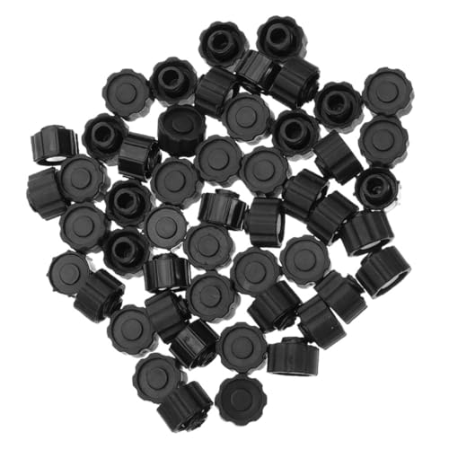 FUNOMOCYA 25pcs Industrial Cap Black Tip Cap Adapter Plug End Cap for Laboratory Supplies