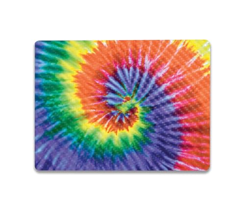 Image of MightySkins Carbon Fiber Skin Compatible with Microsoft Surface Laptop Go 3 (2023) Full Wrap Kit - Tie Dye Spiral | Protective Durable Textured Carbon Fiber Finish | Made in The USA