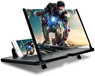 14inch Black Phone Magnifying Screen Best Thin Foldable Mobile Phone magnifier screen for Movie Smartphone Cell Phone Screen Amplifier Compatible All Smartphones 3D Phone Screen Magnifier