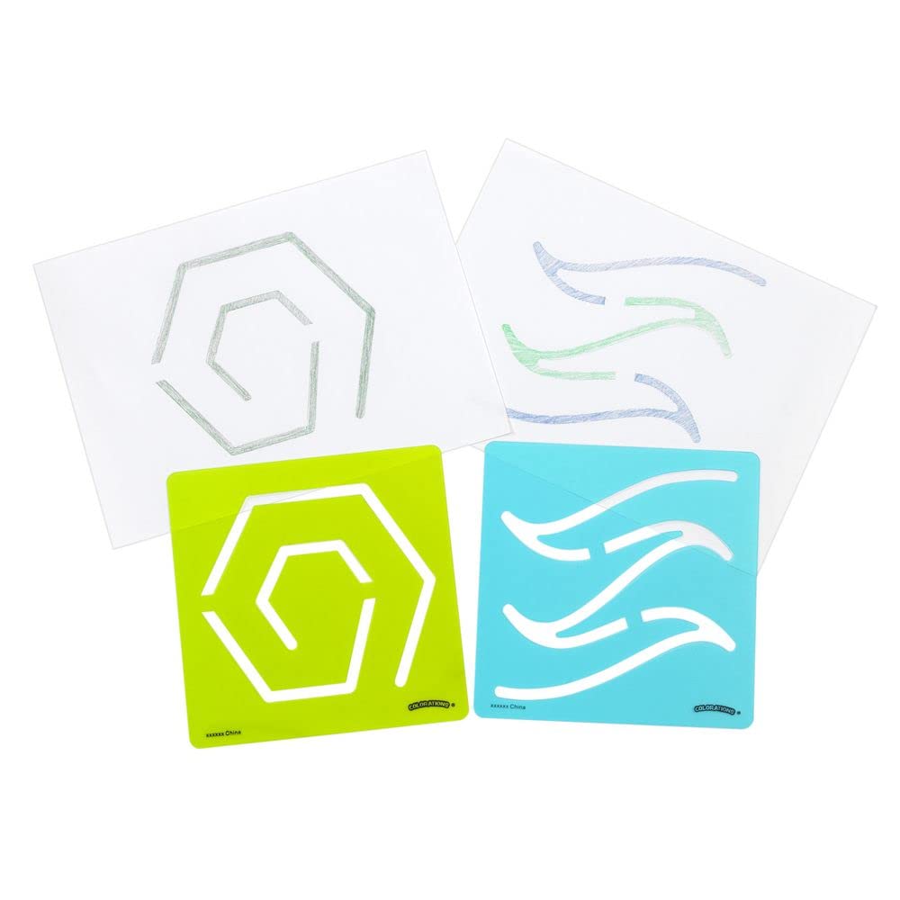 Colorations Mindfulness Stencils - Set of 6 - Image 3