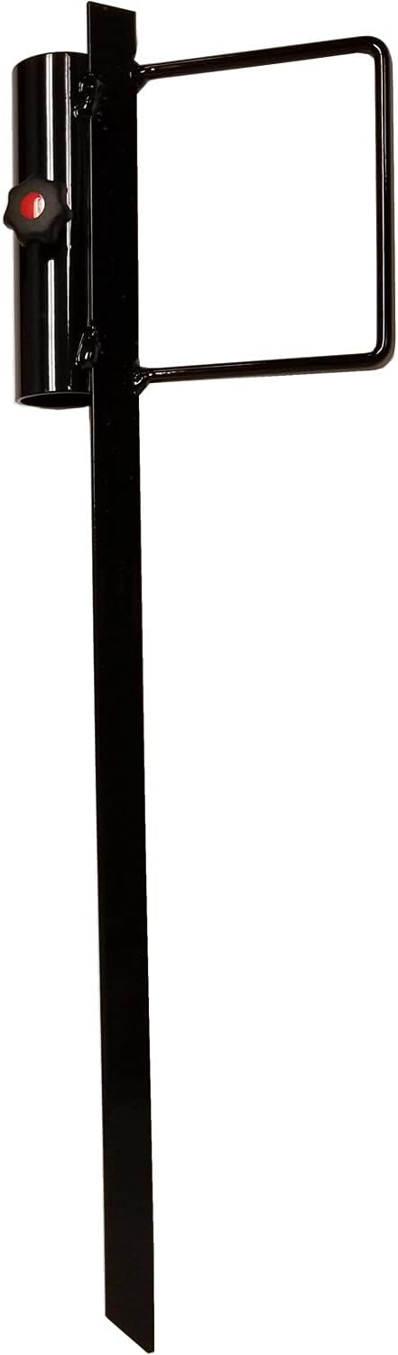 Beach Umbrella Heavy Duty Metal Ground Stake, Grass Pole Holder, Beach Umbrella Sand Anchor, Outdoor Umbrella Base, Stand Heavy Duty Metal Anchor Black