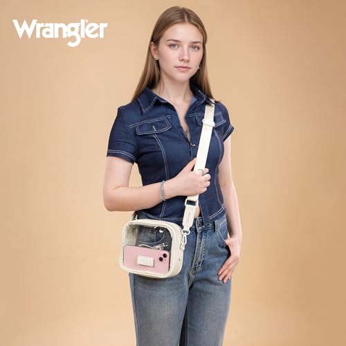 montana west x wrangler clear bag for stadium events crossbody purse for concerts sports