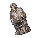 Ornement en bois : design créatif d'apparence d'homme riche de style chinois, élégant et adorable, un accessoire de décoration, ornement artisanal sculpté