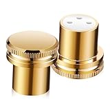 [TENDYCOCO] 2個 バランス保護キャップ メスコネクター用 銅製耐久性 保護カバー ノイズ軽減