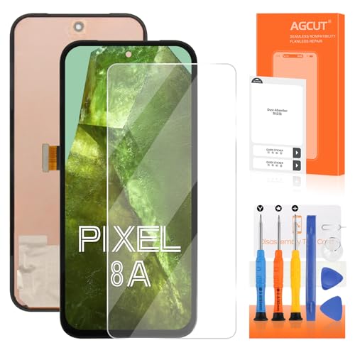 Écran Pixel 8a original avec capteur d'empreinte pour GKV4X G6GPR