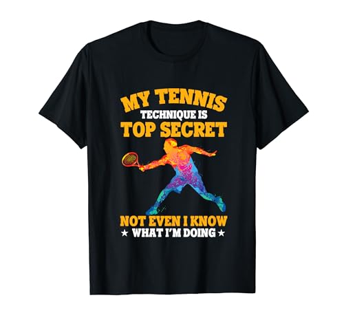 Jugadores De Tenis My Tennis Technique Divertido Tenis Camiseta
