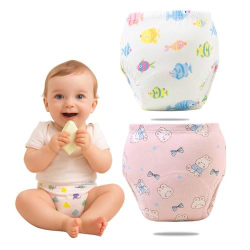 UIEXAY 2 Piezas Pañales Para Nadar Para Bebés Bañador Pañal Reutilizable Bañador Para Piscinas, Pañales Para Nadar Para Bebés Reutilizables, Pantalones De Entrenamiento Para Pañales Para Bebés