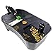 Binano Turtle Tank Topper,Aquarium Tank,Turtle Topper Basking Platform,Turtle Tank Aquarium, Plastic, Turtle Habitat Terrapin Lake Reptile Aquarium Tank with Platform Plants for Crayfish Crab (Black)