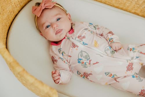 Image of Copper Pearl Baby Zip-Up Footie Pajamas - Soft Stretchy Sleep and Play Footies for Boys and Girls
