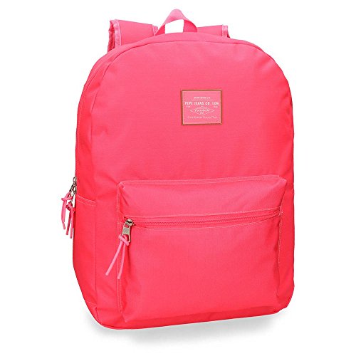 Sac à dos 15,6 pouces Pepe Jeans Cross rose pour soulager le dos