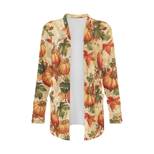 Image of Forchrinse Red Ladybug Cardigan for Women Causal Long Sleeve Open Front Cardigans Sweater Fashion 2024 Fall Coat with Pockets