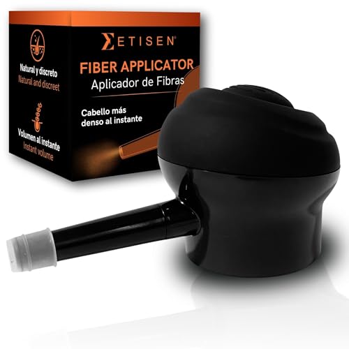 ETISEN Aplicador Fibras Capilares – Boquilla Pulverizadora para Microfibras, Spray Preciso para Disimular Calvicie y Cabello Fino, Compatible con Botes de Fibras de Keratina, Difusor Profesional