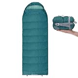 qeedo Sommer-Schlafsack Light Hitazo XL, kleines Packmaß (19 x 17 cm) / Deckenschlafsack extrem klein & leicht (745g) - türkis